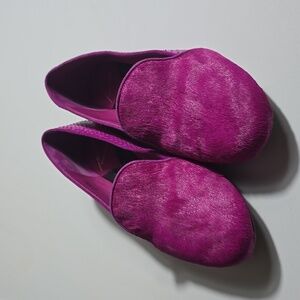 Leather flats Brian Atwood Hot Pink Cute